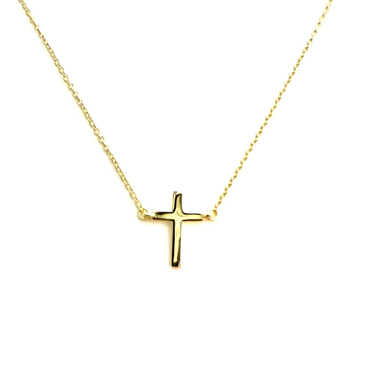 Dainty Pendant Necklace in 14K Yellow Gold, Ideal Gift for Her - 18" - Incredible Chic Collections® LLC