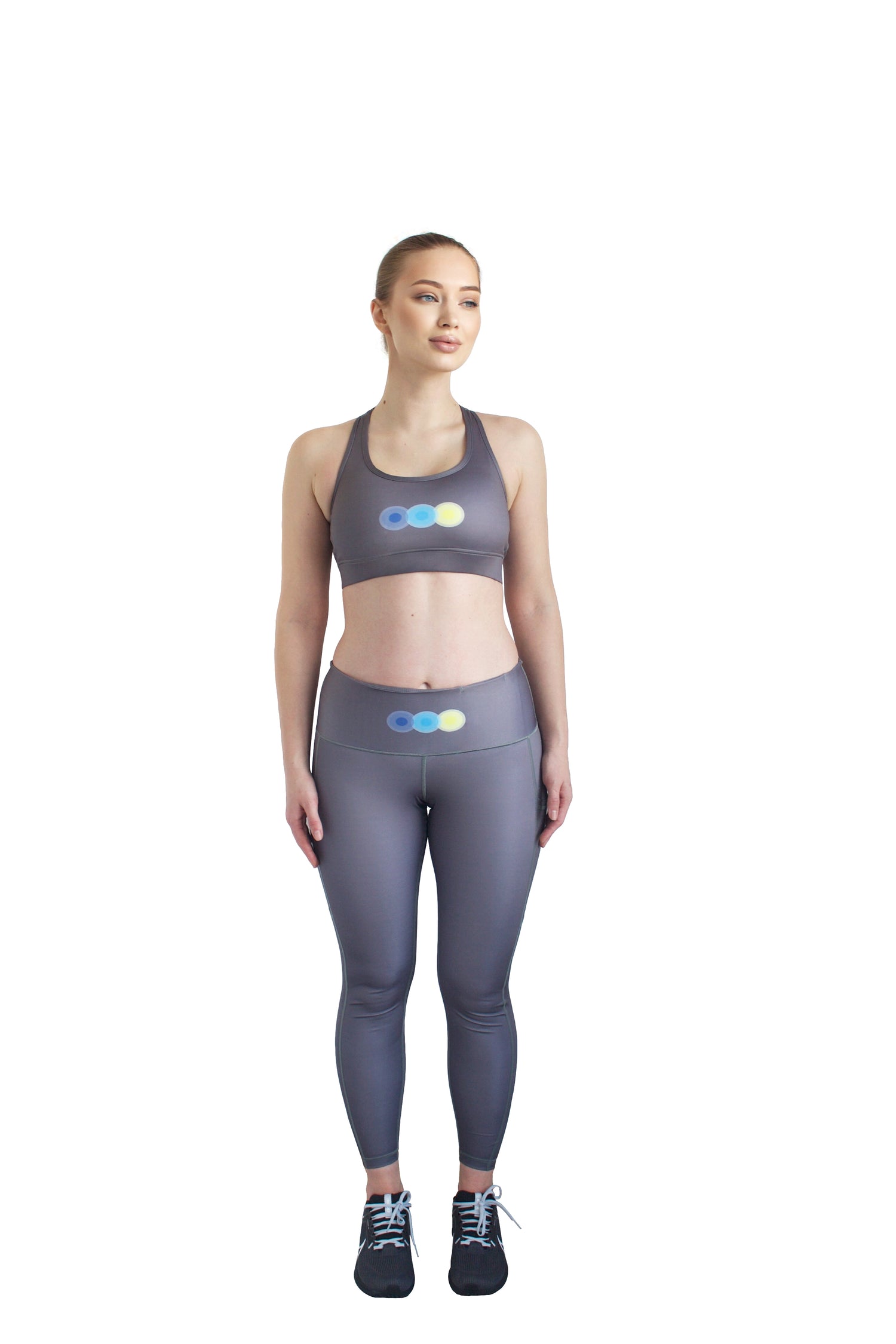 REGAL COUTURE ELEGANCE - Padded Sports Bra + High-Waisted Full-Length Leggings for Women with Medium Support and Convenient Pockets - Incredible Chic Collections™ LLC