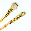 18K Hip Hop Miami Cuban Link Chain 12MM, Real Solid Heavy Premium Gold Overlay with Iced Out Clasp MEN WOMEN USA MADE gift - 22" - Incredible Chic Collections™ LLC