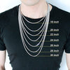 Real 18k Rope Chain 3MM Yellow Gold Rope Chain 18", 20" Necklace - Incredible Chic Collections™ LLC