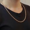 Figaro Chain Necklace in 14K Rose Gold – 3mm for Men & Women 22" or 24" - Incredible Chic Collections® LLC