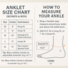 Rope Chain Anklet in Yellow 24kt Gold - 2mm Adjustable Fit (8"–10") - Incredible Chic Collections® LLC