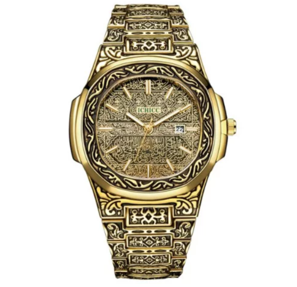 Quartz Vintage Gold Watch Stainless Steel Strap- Men - Incredible Chic Collections™ LLC