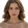 Dainty Pendant Necklace in 14K Yellow Gold, Ideal Gift for Her - 18" - Incredible Chic Collections® LLC