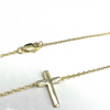 Tiny 14k Gold Cross Necklace - Dainty and Small - 18" - Incredible Chic Collections™ LLC