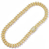 Miami Cuban Link Chain 15MM, Real Solid Heavy Premium Gold or Platinum Overlay Iced Out - 18" - Incredible Chic Collections™ LLC