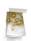 Crucifix Cross Necklace for Men or Women in White or Yellow Gold Lobster Clasp - 20" - Incredible Chic Collections™ LLC