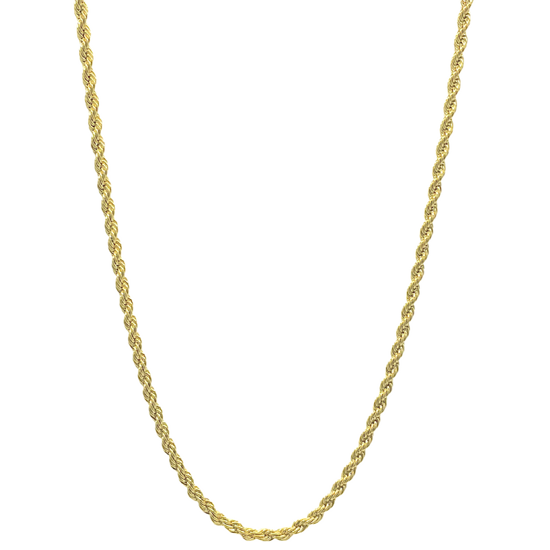 Incredible Chic 18K Gold-Plate Rope Chain Necklace – 3mm, 18