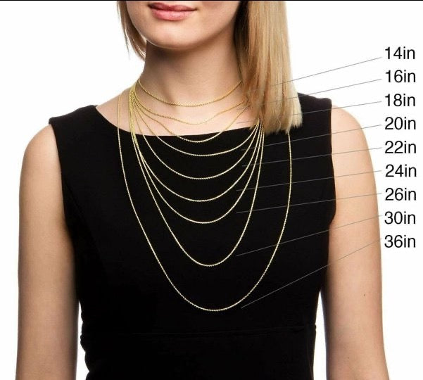 18K 4mm Curb Chain Gift Jewelry - 22" - Incredible Chic Collections™ LLC
